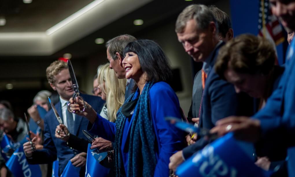 President Mantella at the ribbon cutting ceremony 